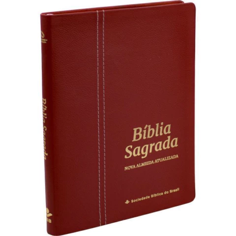 Bíblia Sagrada Slim - Couro Legítimo Colors - Malagueta - NAA | SBB