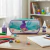 Estojo Sereia Sea - Poliester 2 zípers roxo com azul