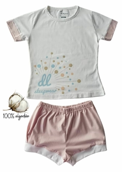 Conjunto Manga Curta DL Flor 03 - DL Sleepwear Concept