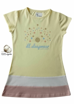 Camisola Manga Curta DL FLOR 01 - DL Sleepwear Concept