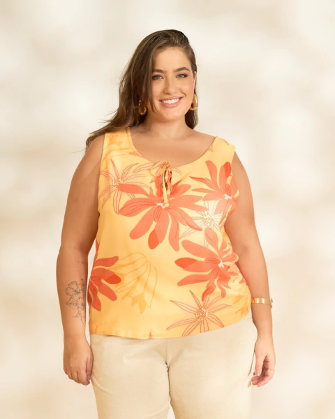 Blusa Flores do Sol