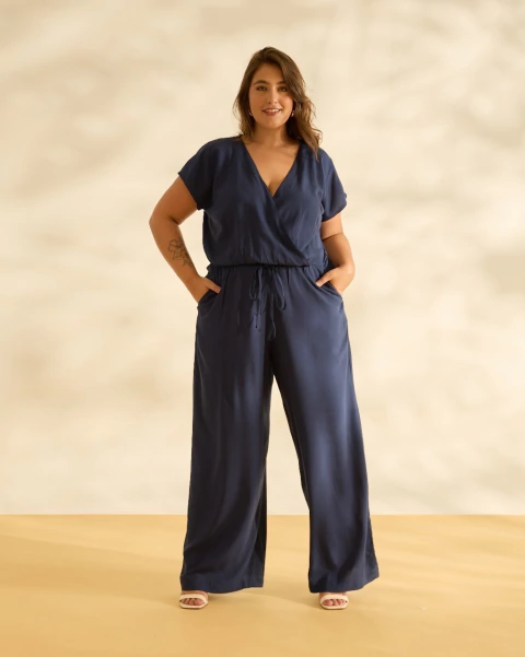 Macacão transpassado