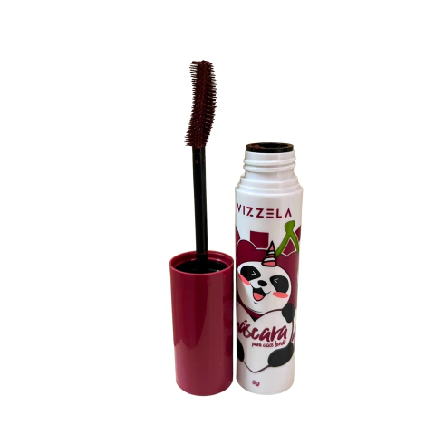 Big No Panda Cherry Vizzela – Máscara de Cílios Bordô Volume e Curvatura