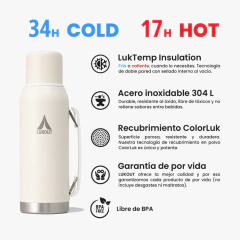 Termo Lukout 1 Litro - Color Bone - comprar en línea
