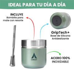 Mate térmico Tronador 180 ml - Color Negro en internet
