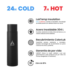 Termo Bala Lukout 750 Ml - Color Negro - tienda en línea