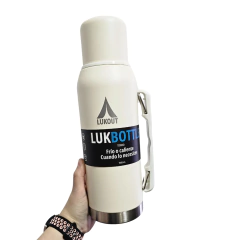 Termo Lukout 1 Litro - Color Cream - Ñuble Mate