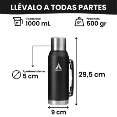 Termo Lukout 1 Litro - Color Bone - comprar en línea
