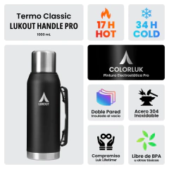 Kit Lukout Mate + Bombilla + Termo 1 Lt - Color Bone en internet
