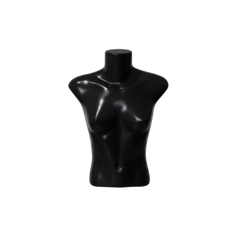 Busto Feminino Manequim Plástico Roupa Comercio Loja Preto Branco Bege - GT SHOP
