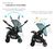 Carriola D'bebé Elite Reversible Travel System Con Portabebé - tienda en línea