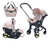 Imagen de Carriola Para Bebé Starkids Polux Convertible Con Pañalera