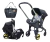 Carriola Para Bebé Starkids Polux Convertible Con Pañalera - Princo - Lo mejor para tu bebé