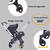 Carriola Para Bebé Starkids Polux Convertible Con Pañalera - tienda en línea