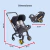 Carriola Para Bebé Starkids Polux Convertible Con Pañalera - comprar en línea