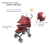 Carriola De Bastón Para Bebé D'bebé Aerostar Reclinable en internet