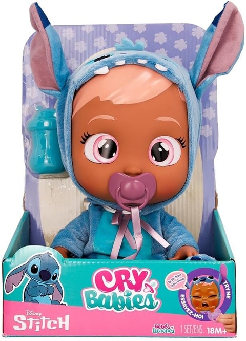 Boneca CryBabies Fantasia Stitch Interativa Multikids BR2398