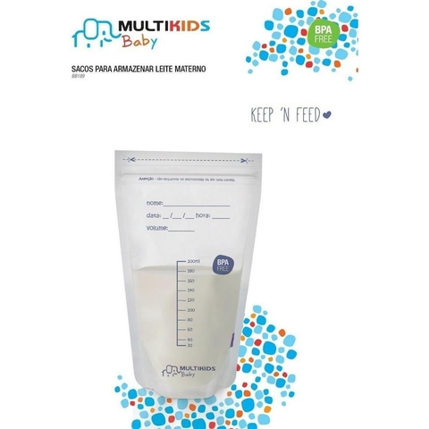 Sacos para Armazenar Leite Materno Multikids