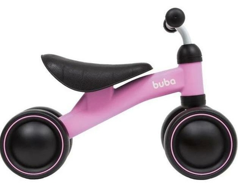 Bicicleta De Equilíbrio 4 Rodas Rosa 13517 Buba