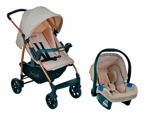 Carrinho De Bebê Burigotto Ecco + Bebê Conforto Touring X