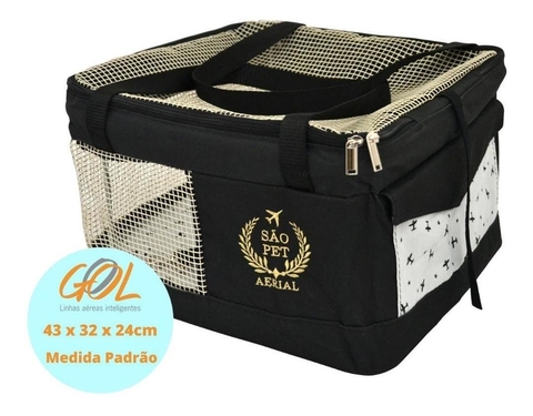 Bolsa Aerial Para Transporte De Cães E Gatos Em Avião