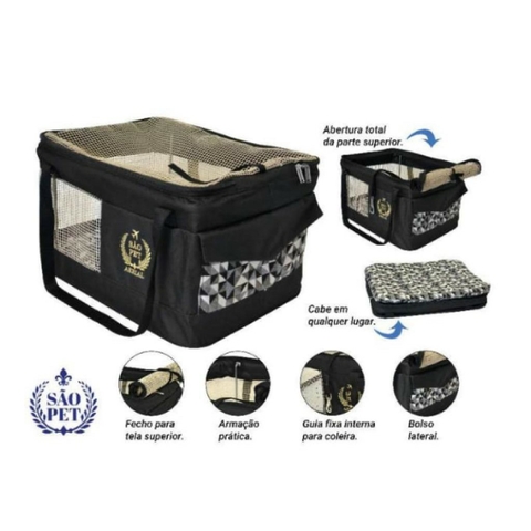São Pet Bolsa Aerial Para Transporte Aéreo