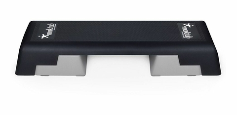 Step Aeróbico Profissional Regulável Cinza Maktub Fitness