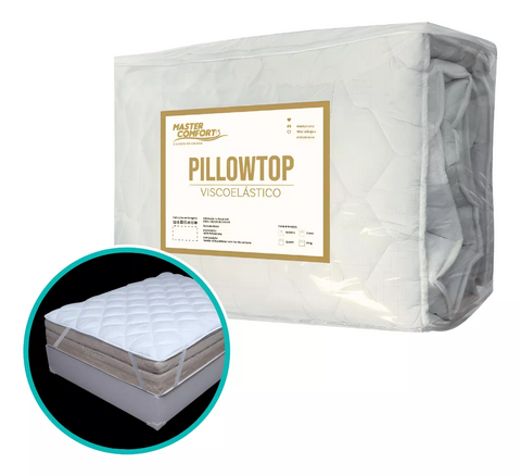 PILLOW TOP VISCO QUEEN ANTISTRESS ALT.6CM MASTER COMFORT