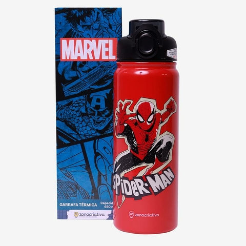 GARRAFA TERMICA GALAXY 650ML SPIDER MAN ZC