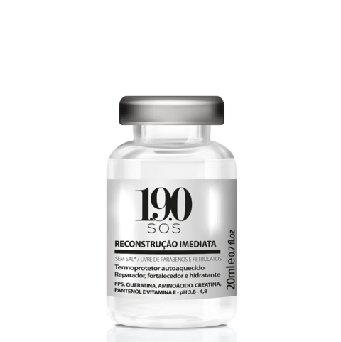 Fluido Reconstrutor com Queratina 20ml - 190 Terapia Capilar