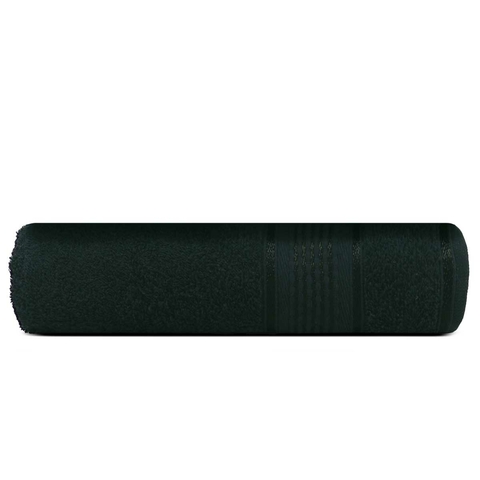 Toalha de Banho Preta Monarca Leve Macia 130x68cm