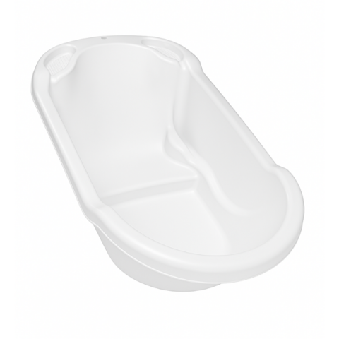 Banheira Infantil Ergonomica Safety Branca p/ Bebe Tutti Baby