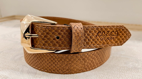 ACC08 - CINTURON REPTIL - BY CO&CO DENIM
