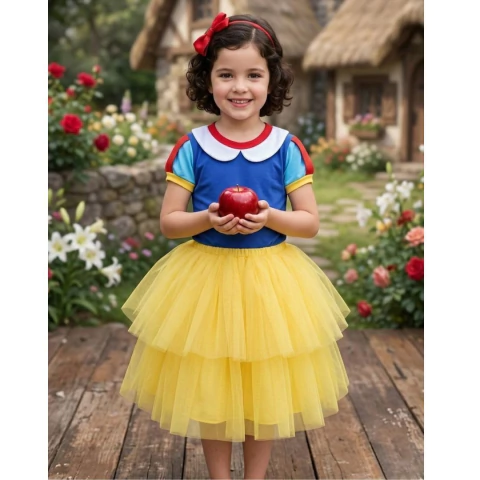 Blusa Infantil Branca de Neve Algodão