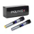 Kit com dois microfones sem fio da Polyvox e caixa de embalagem.
