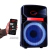 Caixa amplificada Polyvox Xc-812TWS com controle pelo app, apresentando um woofer de 12 polegadas e iluminação LED.