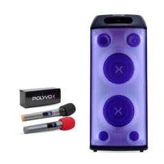 Combo Torre Polyvox Xt-660t 800w 3 Vias Bivolt + Mic s/ Fio - buy online