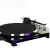 Toca disco Belt Drive Polyvox com transmissão Bluetooth e base preta black piano