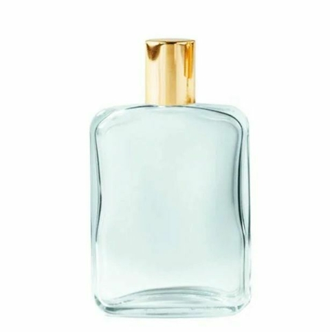 FRASCO DE VIDRO 100 ML COM SPRAY DOURADO LUXO - comprar online