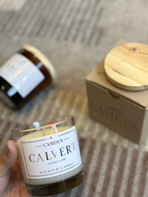 VELA ARÓMATICA con CAJA de presentación ( Por mensaje especificar el aroma)