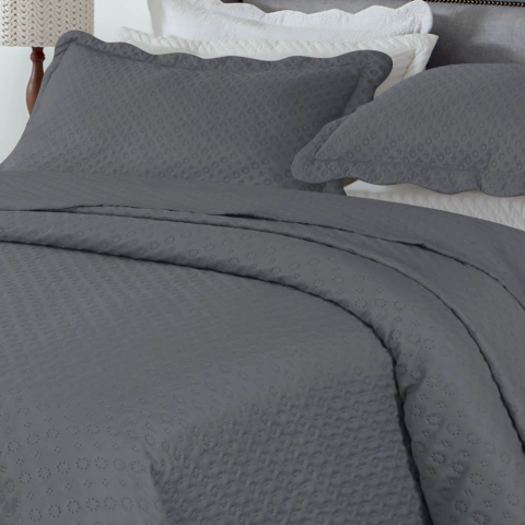 KIT COLCHA BOUTI CLASSIC ROZAC KING - TITANIUM - comprar online