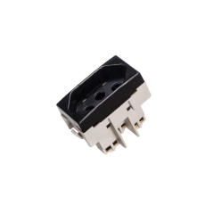 MÓDULO TOMADA 20A 2P+T CLEAN EBONY PRETO FOSCO MARGIRIUS - comprar online