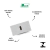 MÓDULO TOMADA USB TIPO-C RECTA SATIN PRATA BLUX - comprar online
