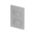 CONJ 2 INTERRUPTORES SIMPLES RECTA SATIN PRATA BLUX 4X2 - comprar online
