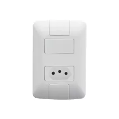 CONJ 1 INTERRUPTOR PARALELO + 1 TOMADA 20A ARIA BRANCA TRAMONTINA - comprar online