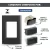CJ 1 INTERRUPTOR PARALELO + 1 TOMADA DE 20A GIZ BLACK COM GRAFITE TRAMONTINA na internet