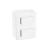 CAIXA SOBREPOR 1 INTERRUPTOR SIMPLES + 1 INTERRUPTOR PARALELO LINHA SLEEK BRANCA MARGIRIUS - comprar online