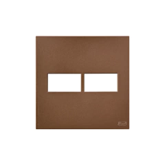 PLACA 4X4 DE 2 POSTOS RECTA SATIN CORTEN BLUX - comprar online