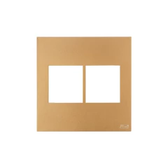 PLACA 4X4 DE 4 POSTOS RECTA SATIN OURO NOBRE BLUX - comprar online