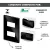 CONJ 1 INTERRUPTOR PARALELO + 1 TOMADA 20A RECTA GLOSS BLACK BLUX 4X2 na internet
